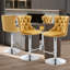 Tabouret de bar pivotant à 360 ° en velours Kaleyll pour îlot de cuisine Kaleyll-964351559-964351554