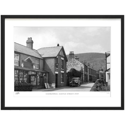 Caergwrle, Castle Street 1939 1 Piece Single Picture Frame Wall Art