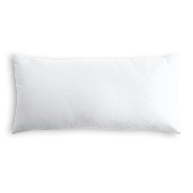 Housse de coussin rectangulaire, 14 po x 48 po, Blanc éclatant