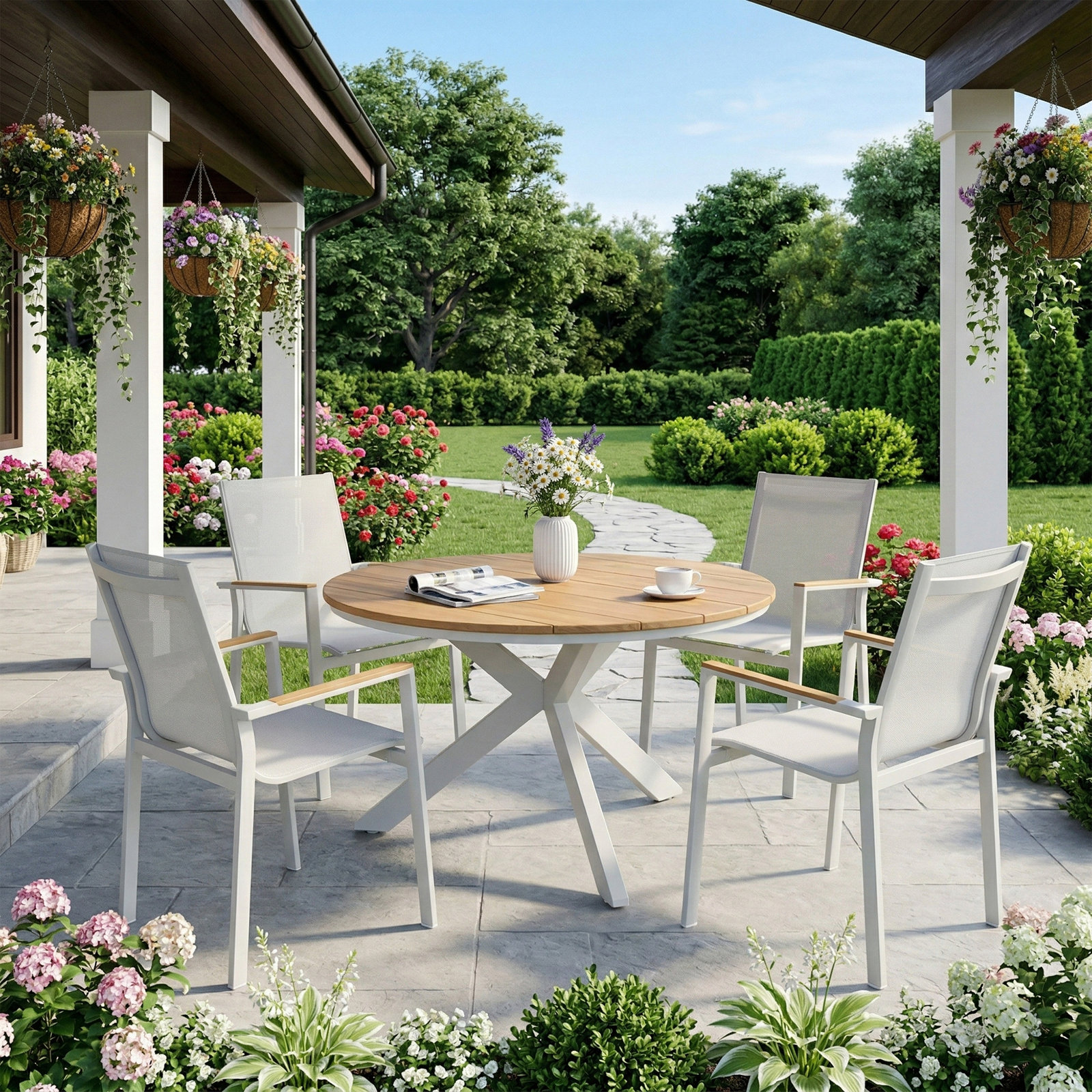 Enduro 47" Teak Patio Dining Set
