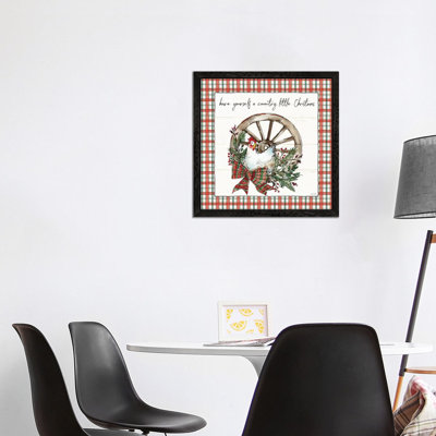 Holiday on the Farm V - Plaid 1 Piece Wall Art on Canvas