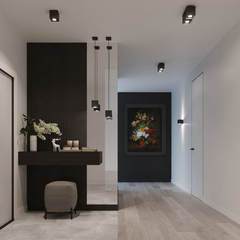 Quad 1-Light Up & Downlight, Black