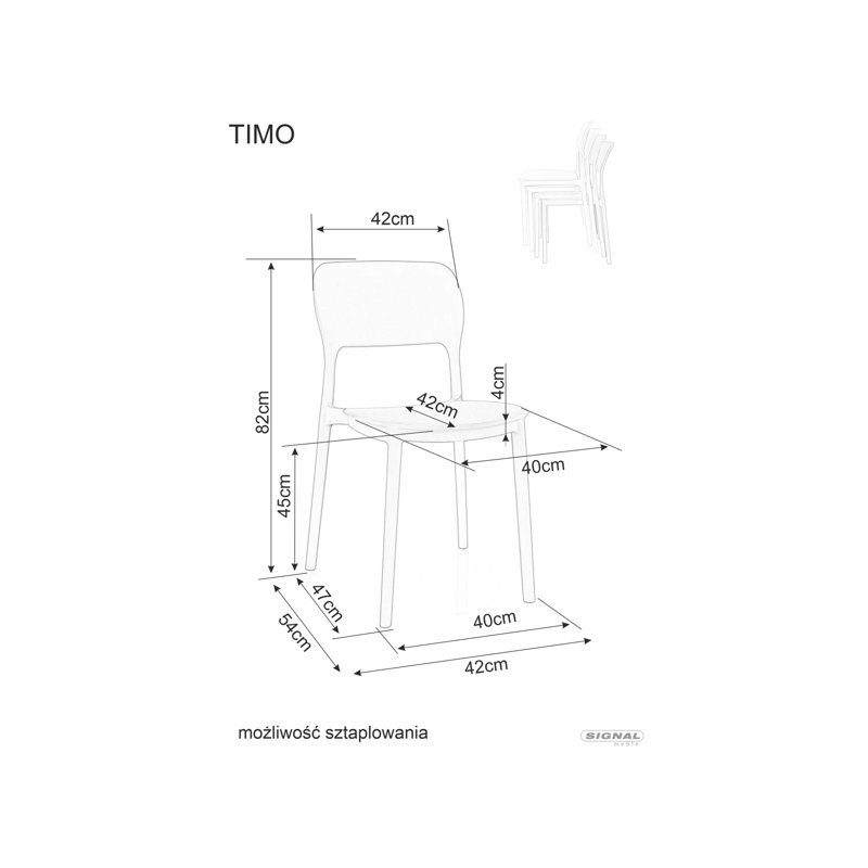 Phaedra 45cm H Dinning Chair, Grey