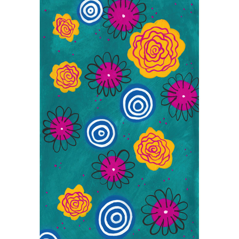 Flower Pop II by Regina Moore - Wrapped Canvas Painting, 46cm H x 30cm W x 3.8cm D