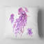 Aquarelle de méduse mauve - coussin imprimé animal-29516893-29516889