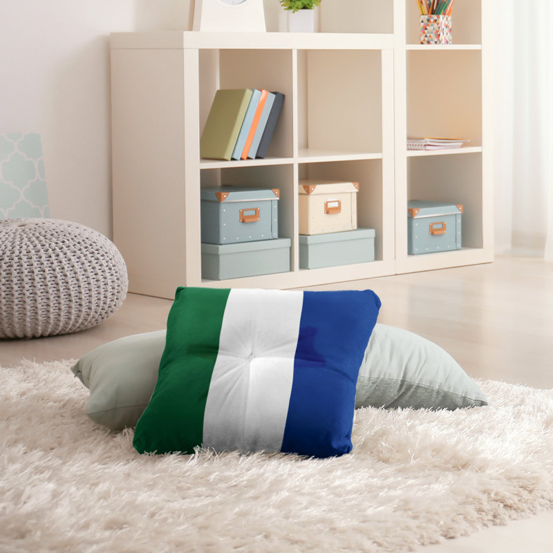  Coussin de sol touffeté, 26 po x 26 po, Blanc