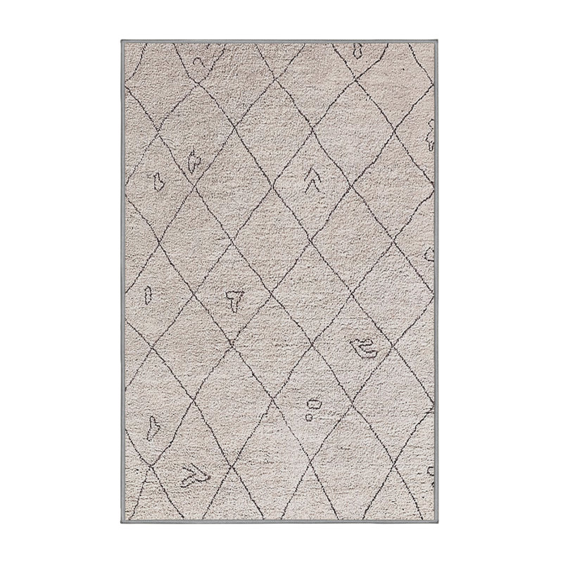 Tapis beige Boulware, Rectangle 5 pi x 7 pi