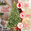 Arbre de Noël illuminé 4 pi avec 200 lumières blanc chaud UL - Arbre vert classique avec 636 pointes PE + PVC-1836770952