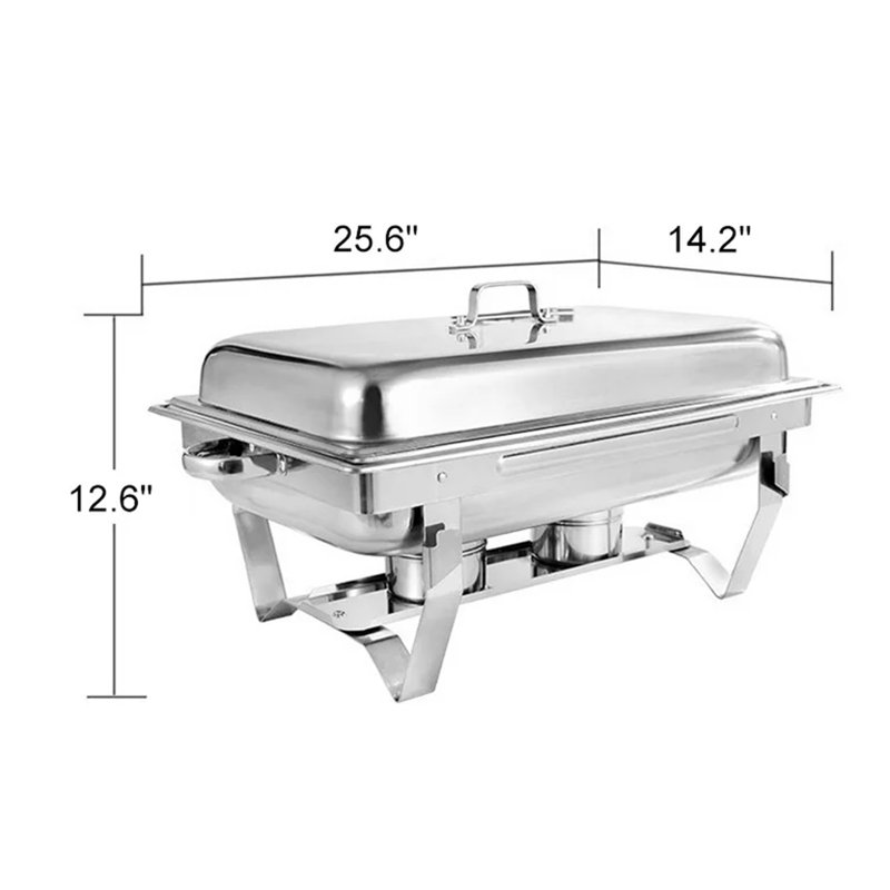 Stainless Steel Square Chafing Dish (4 Packs)