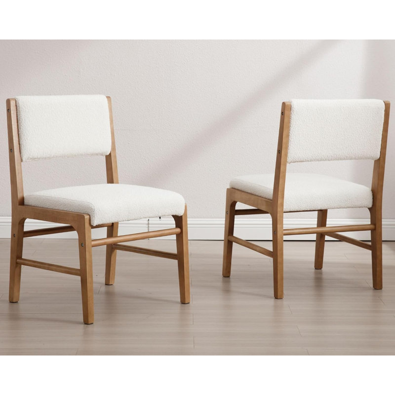Upholstered Dining Chairs With Rectangular Cushion Back