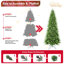 Arbre de Noël mince - pointes, branches en PE + PVC, conception à charnières pour une installation facile, support en métal stable - idéal pour les coins et les petits espaces-525227764-525227722