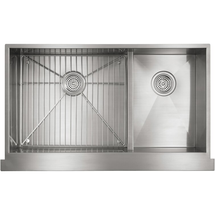 K-3945-NA Kohler Vault™ 35.5" L x 21.25" W Double Basin Farmhouse Kitchen  Sink  Reviews Wayfair