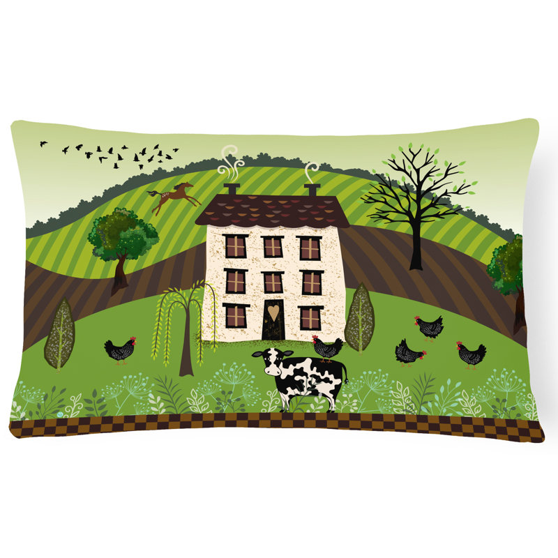  Coussin lombaire Folk Art Country House