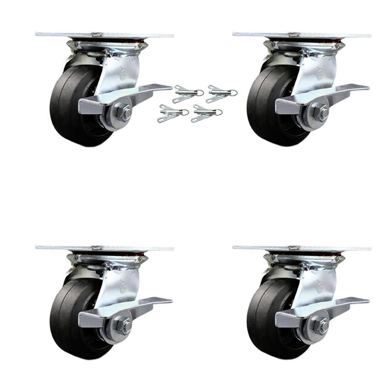 Rubber on Steel Caster
