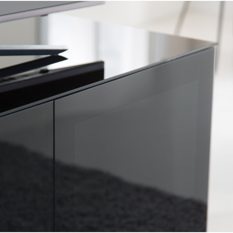 Rovel Unfinished TV Stand for TVs up to 55", Black