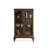 Retro Walnut Solid Wood China Cabinet