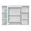 Armoire de salle de bain 3 en 1 avec tablette réglable, porte à fermeture en douceur et miroir haute définition pour un rangement amélioré et un attrait esthétique-362650552