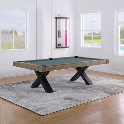 Texas II 8' Slate Pool Table with Steel Legs