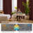 Deconovo 100% Blackout Grommet Curtain Panels with Liner, Thermal Insulated Room Darkening Curtains (Set of 2)-75195042-75195022