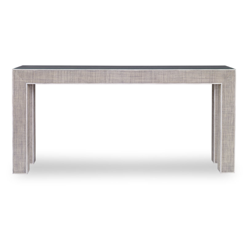 Caribe 67'' W Console Table, French Gray/Peninsula