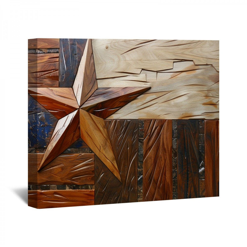 «Nautical Star» sur toile, H 16 po x l 20 po x P 3 po