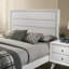 Grand lit en bois massif blanc-108123913