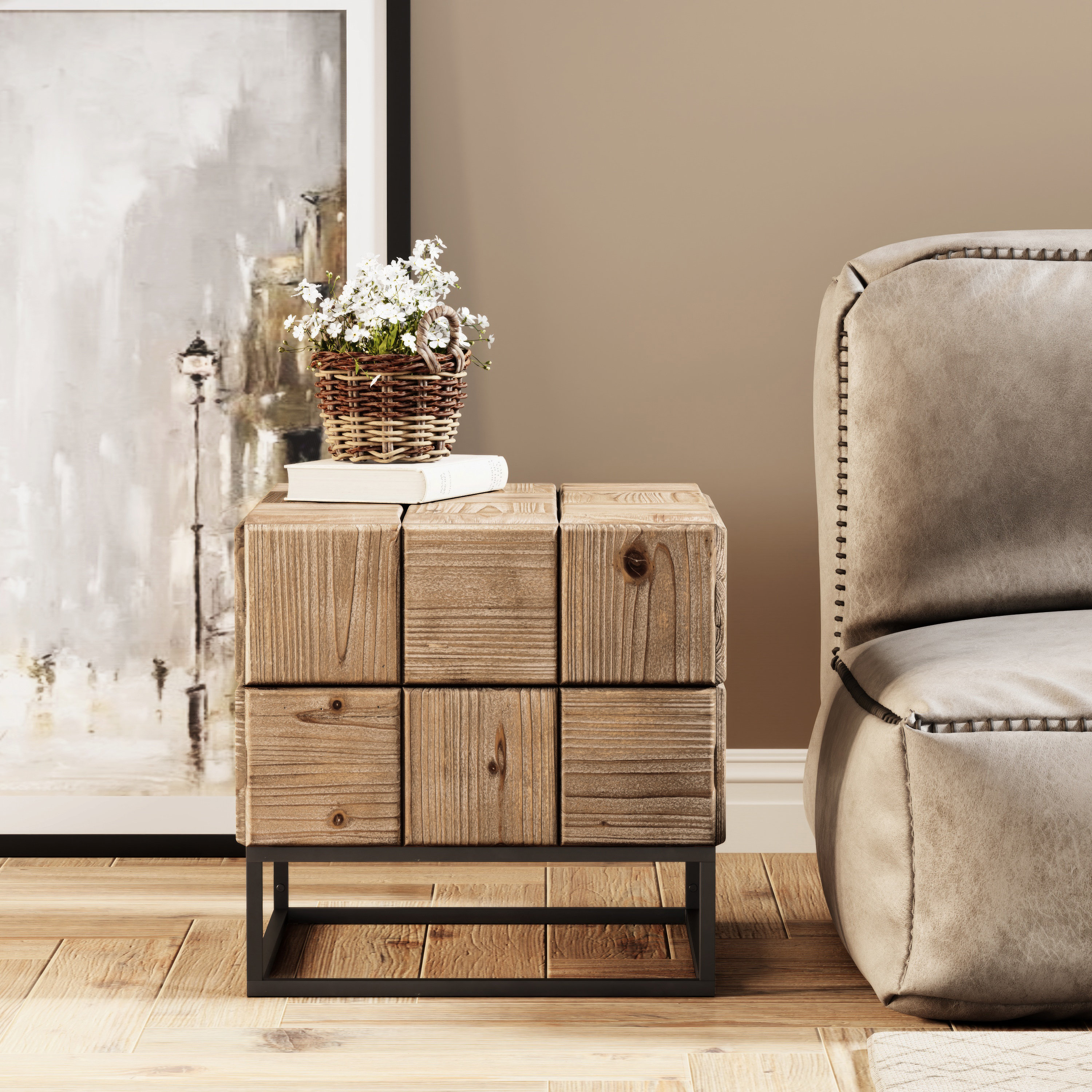 Loon Peak?? Jasmari Manufactured Wood + Solid Wood Nightstand - Wayfair ...