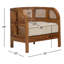 Fauteuil demi-tonneau en lin 32 po