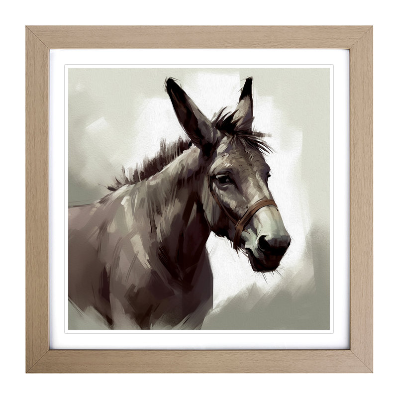 Single Picture Frame Print on Wood, Oak