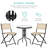 Aeronwy 2 - Person Patio Dining Set with Round Table-184196227