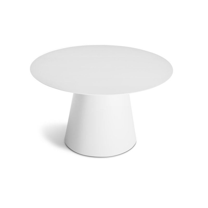 Circula Round Dining Table, White, Standard (30" Height), 36" W x 36" L