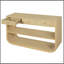 Console moderne courbée avec 3 tiroirs à fermeture en douceur et 2 tablettes ouvertes, base en bois massif, table de vestibule pour vestibule de salon, naturel-785170868-785172040-785172041