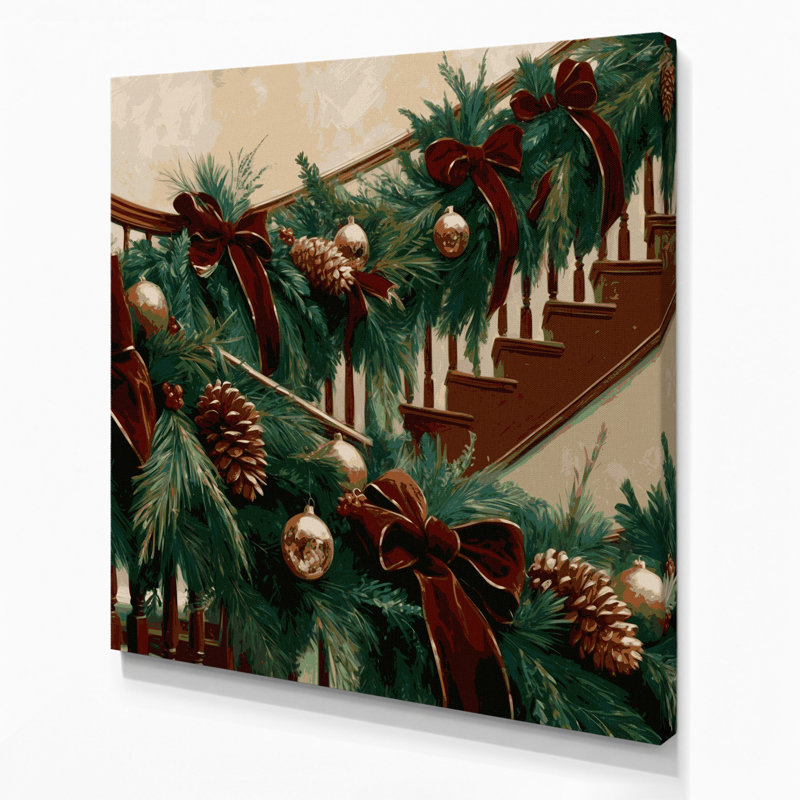 Art mural sur toile brune, H 16 po x l 16 po