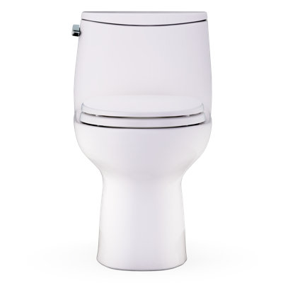 TOTO Ultramax One-Piece Round 1.28 GPF Universal Height Toilet with CEFIONTECT and SS113 SoftClose Seat, Sedona Beige - MS603113CEFG#12