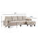 Linnzi 101'' Upholstered Sectional Sofa With Storage Ottoman