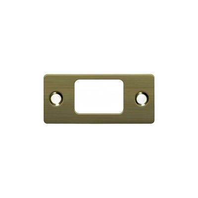 Plaque de suspension Deltana SP2753U5, pêne dormant, 2-3 / 4 "x 1-1 / 4" en laiton antique