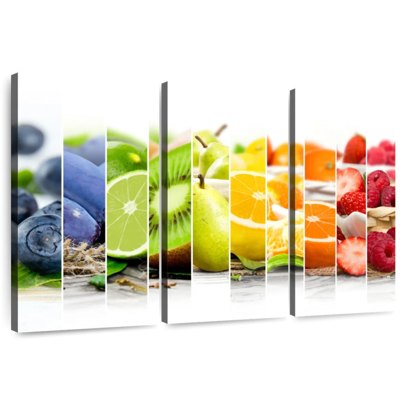 Yarlin couleurs assorties de fruits, H 36 po x l 57 po