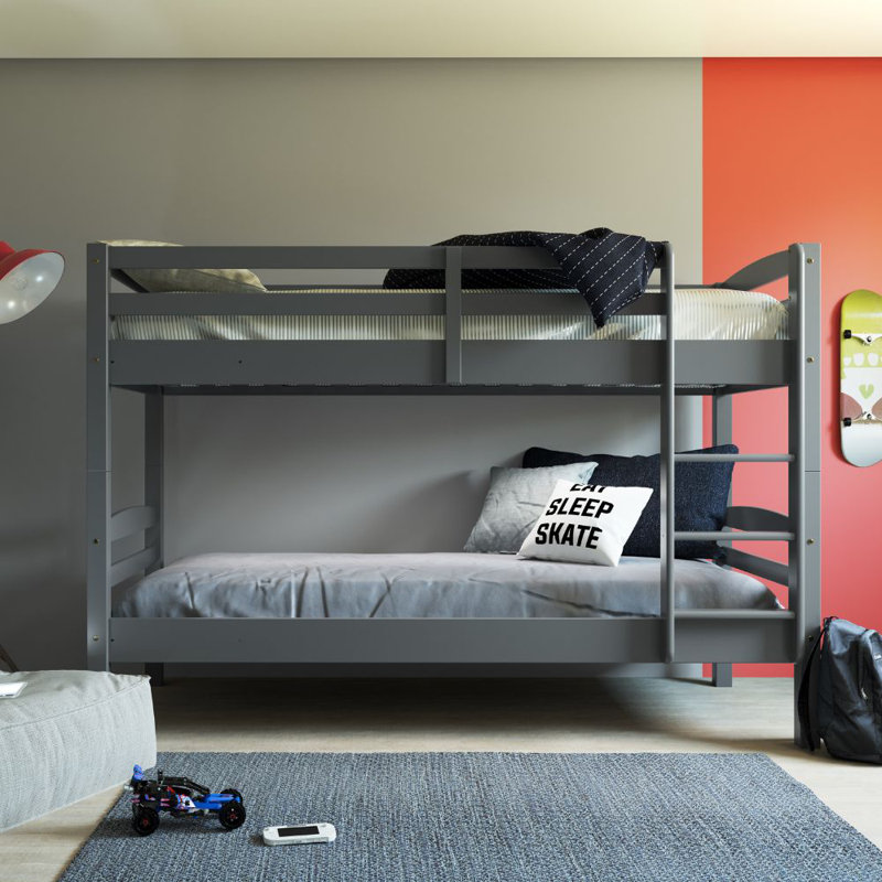 Rahma Kids Bunk Bed, 90x200 cm, Gray