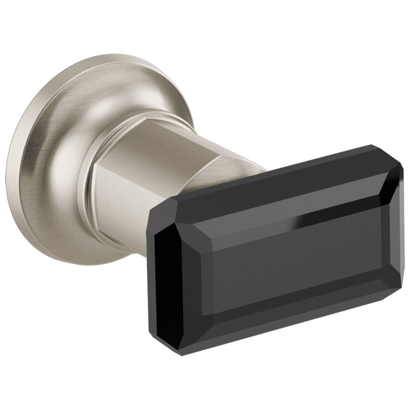 Invari Two-Handle Wall Mount Tub Filler, Luxe Nickel, Knob