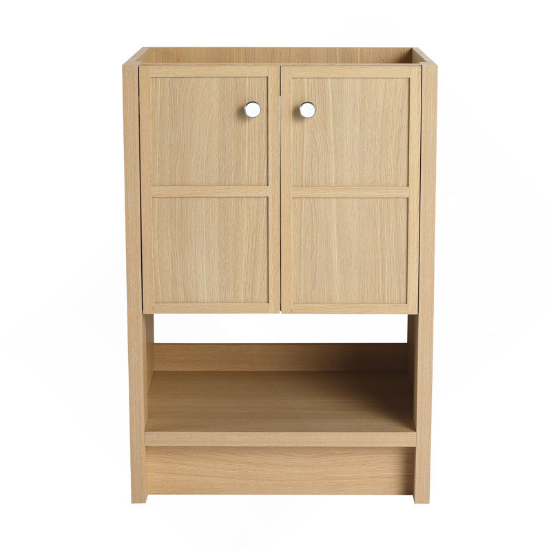 Meuble-lavabo autoportant 24 po, 2 portes à fermeture douce, contreplaqué (sans le lavabo), 24"