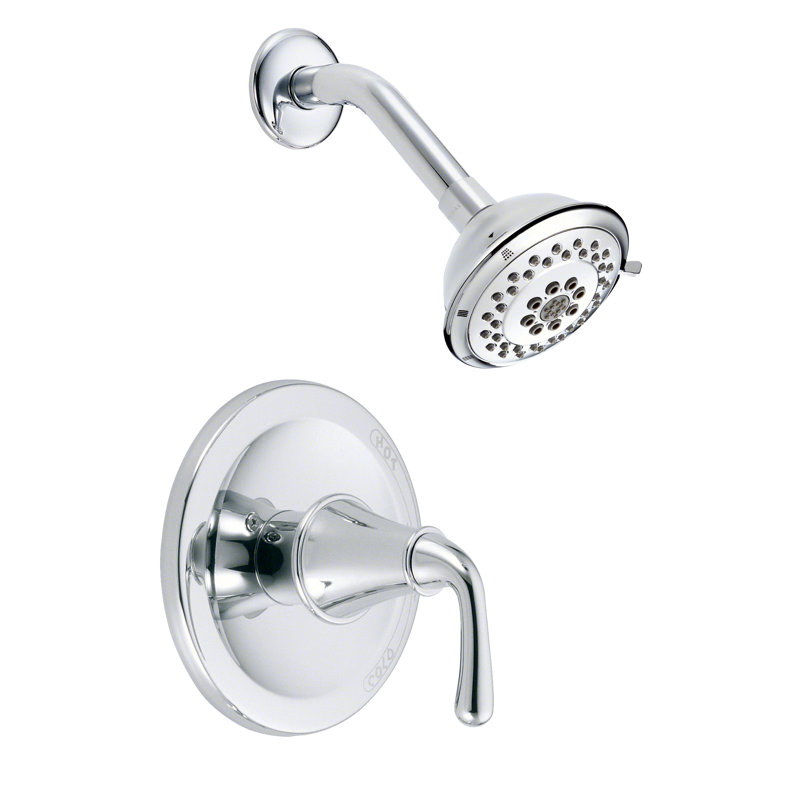 Bannockburn Volume Three Function Thermostatic Shower Faucet, Polished Chrome