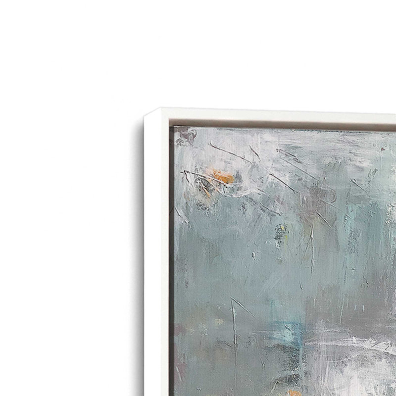 Turquoise Memories, reproduction sur toile dans un cadre, H 12,75 po x l 18,75 po, Blanc opaque