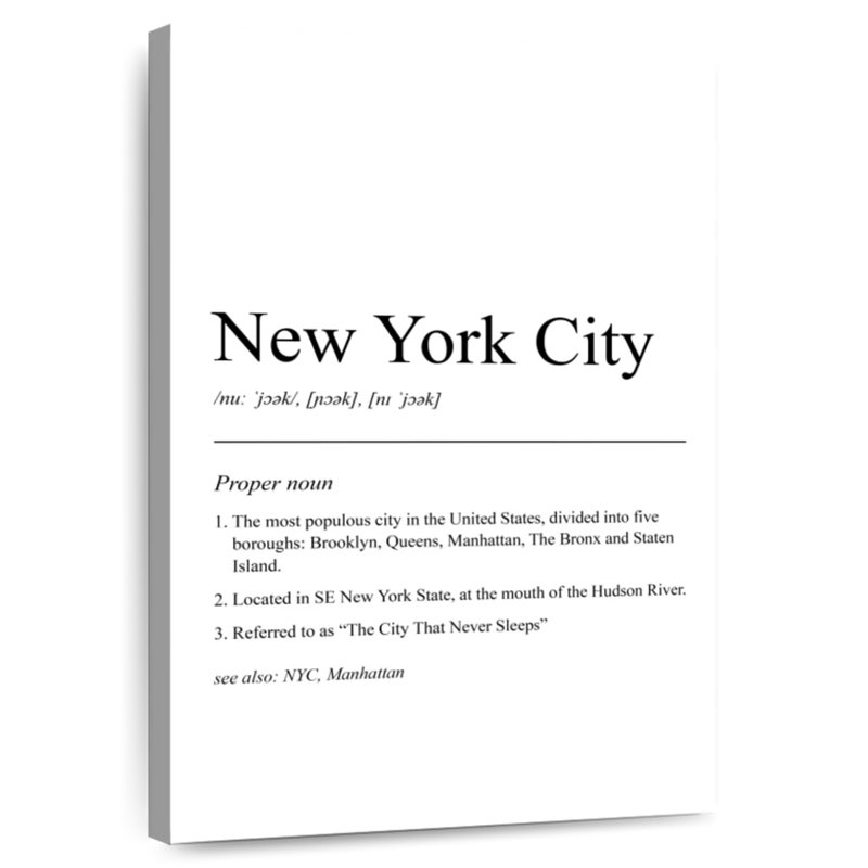 Sireci NYC Definition, 36" H x 24" W