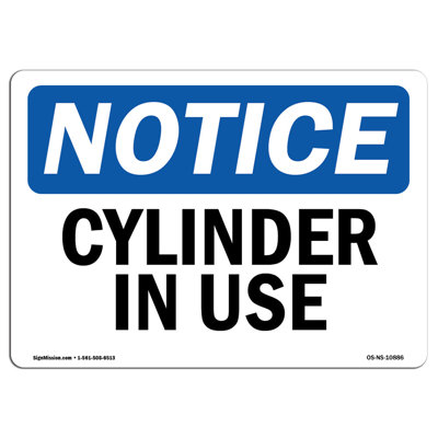 Avis - Enseigne de cylindre utilisé