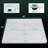 48'' W X 36'' D Acrylic Rectangular Shower Base Corner Double Threshold Shower Pan Walk-in Shower Tray in White with Center Drain Cover