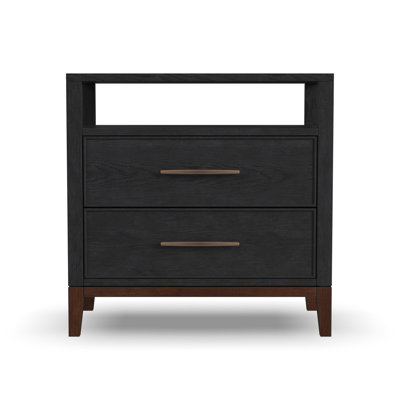 Waterfall 26'' W Solid Wood Nightstand
