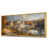 Toile avec cadre flottant or