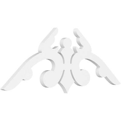Milton Signature Urethane Gable Pediment, Primed Tan
