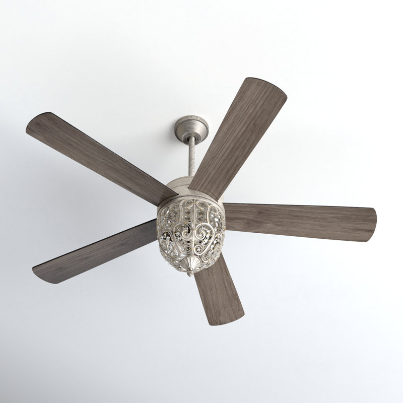 Ventilateur de plafond 52 pales en cristal 52 po avec télécommande et ensemble d'éclairage inclus