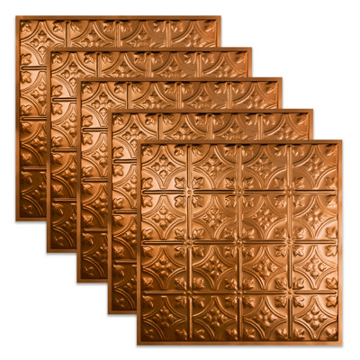 Great Lakes Tin Hamilton 2'x2' Lay-In Ceiling Tile (Pack of 5)